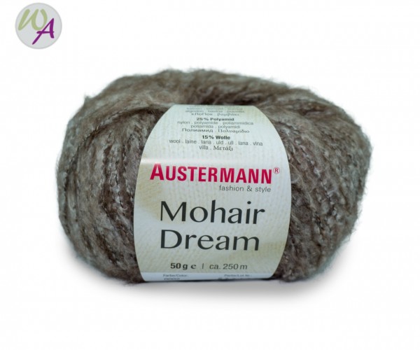 Mohair Dream Austermann 0002 braun