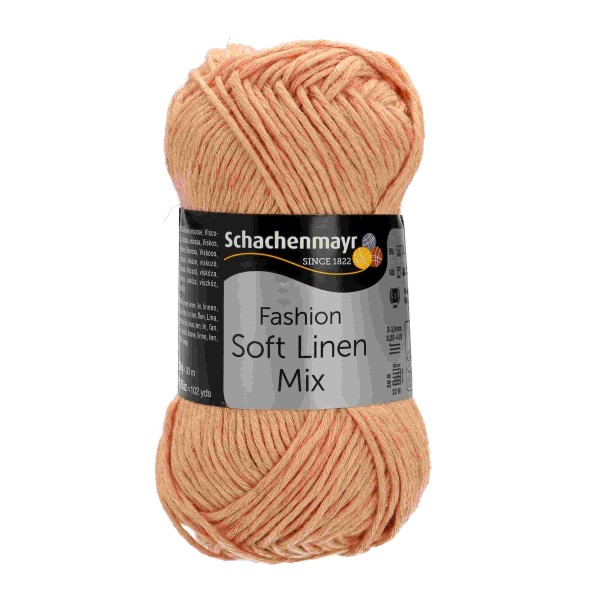 Leinen MIx Wolle Schachenmayr Soft Linen Mix 0023 apricot