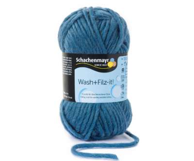 Wash+Filz it Schachenmayr Farbe 0007 petrol Wash+Filz it Schachenmayr Farbe 0007 petrol