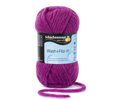 Wash+Filz it Schachenmayr Farbe 0026 pflaume Wash+Filz it Schachenmayr Farbe 0026 pflaume