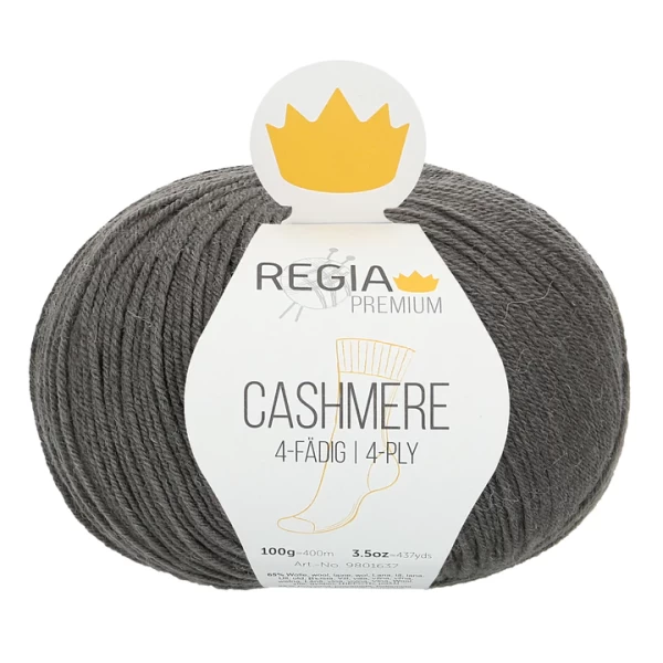 Premium Cashmere Regia Sockenwolle umbra grey 0093