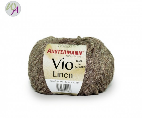 Vio Linen Austermann® Wolle 0003 nuss