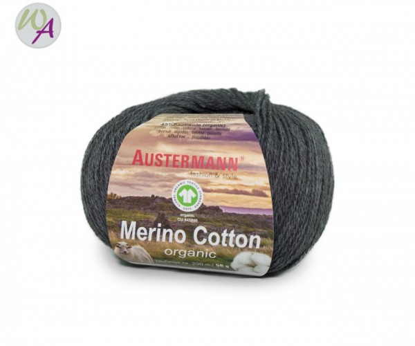 Austermann® Merino Cotton organic Farbe 18 dunkelgrau