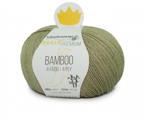 0070 Gras Green Sockenwolle Regia Premium Bamboo Strumpfgarn