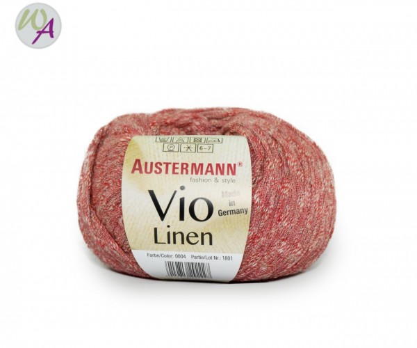 Vio Linen Austermann® Wolle 0004 kirsch