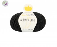 Regia Alpaca Soft Farbe 0099 schwarz meliert