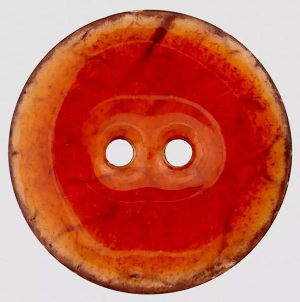 Naturprodukt Abbildung ähnlich | Kokosknopf 2-Loch, rostbraun
