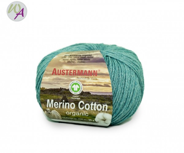 Austermann® Merino Cotton organic Farbe 13 türkis