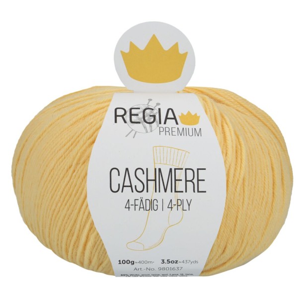 Premium Cashmere Regia Sockenwolle mimose 0022